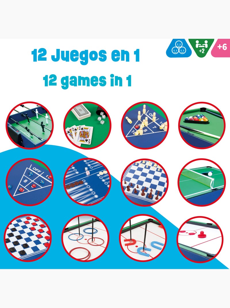 Mesa de billar multijuegos 12 en 1 cb games N/D - Kiabi
