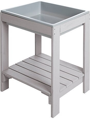 Mesa de juego Outdoor+ “Tiny” - Resistente a la intemperie - Mesa de agua y arena - Gris