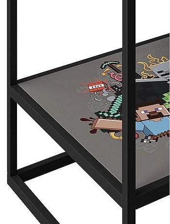 Mesa de noche con 1 estante y bandeja extraíble 'Roba' - Minecraft