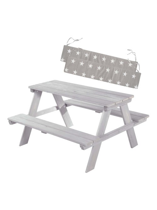 Mesa de picnic infantil + 2 cojines 'Roba picnic for 4' - Kiabi