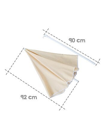 Mesa de picnic infantil con bancos con respaldo + 2 cojines y parasol 'Roba picnic for 4'