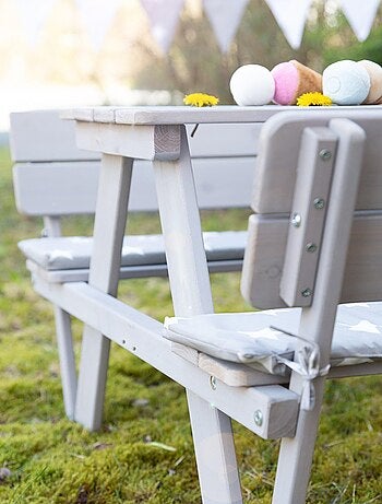 Mesa de picnic infantil con bancos con respaldo 'Roba picnic for 4'