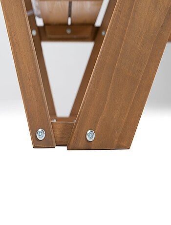 Mesa de picnic infantil en madera maciza + 2 cojines 'Roba picnic for 4'
