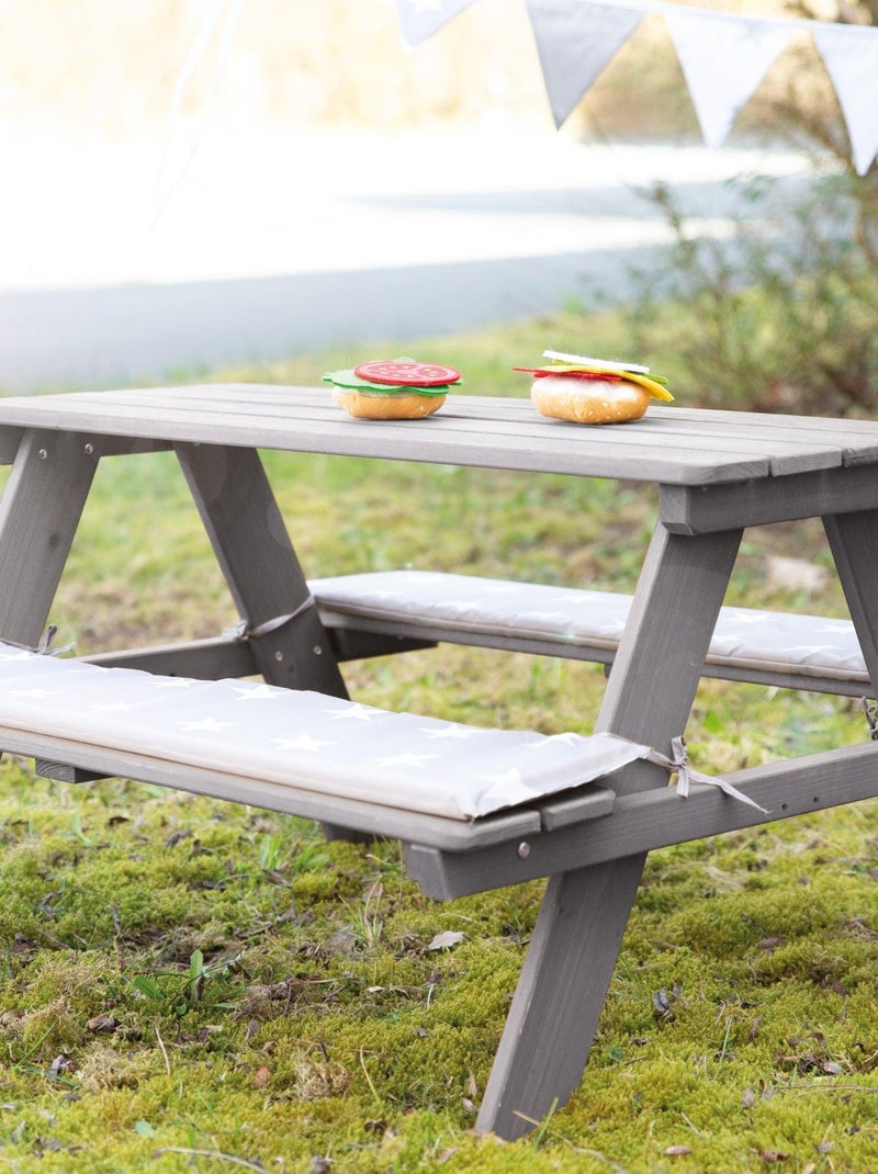Mesa de picnic infantil 'Roba picnic for 4' Gris - Kiabi