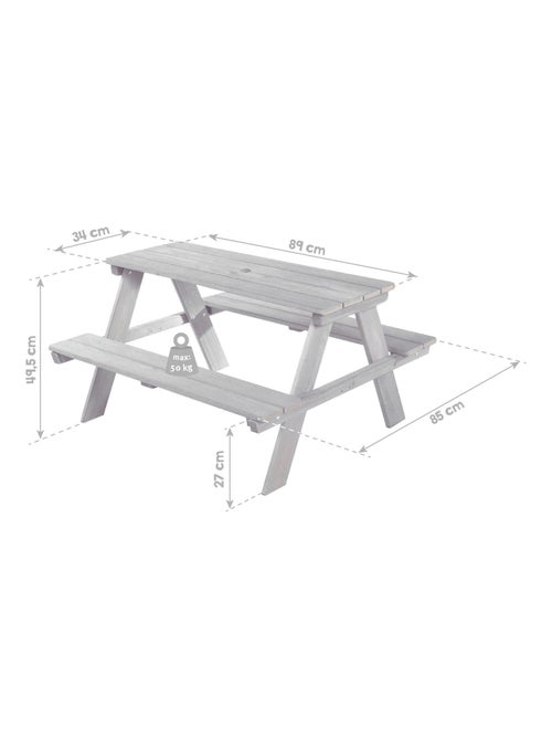 Mesa de picnic infantil 'Roba picnic for 4' - Kiabi