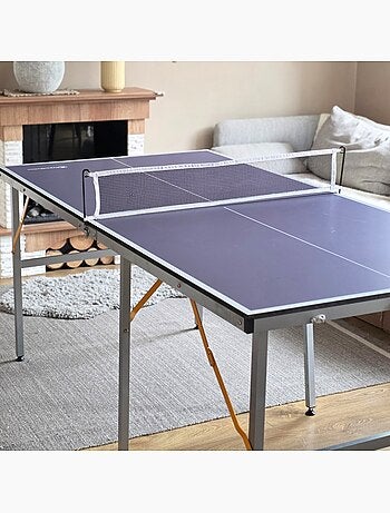 Mesa de ping-pong plegable y portátil hypermotion 180 x 92 cm para interior