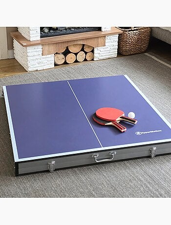 Mesa de ping-pong plegable y portátil hypermotion 180 x 92 cm para interior