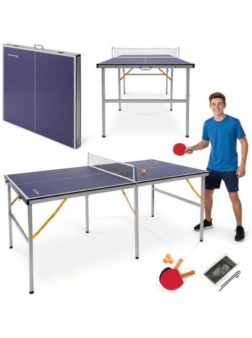 Mesa de ping-pong plegable y portátil hypermotion 180 x 92 cm para interior - Kiabi Mesa de ping-pong plegable y portátil hypermotion 180 x 92 cm para interior - Kiabi