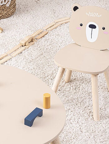 Mesa infantil de oso