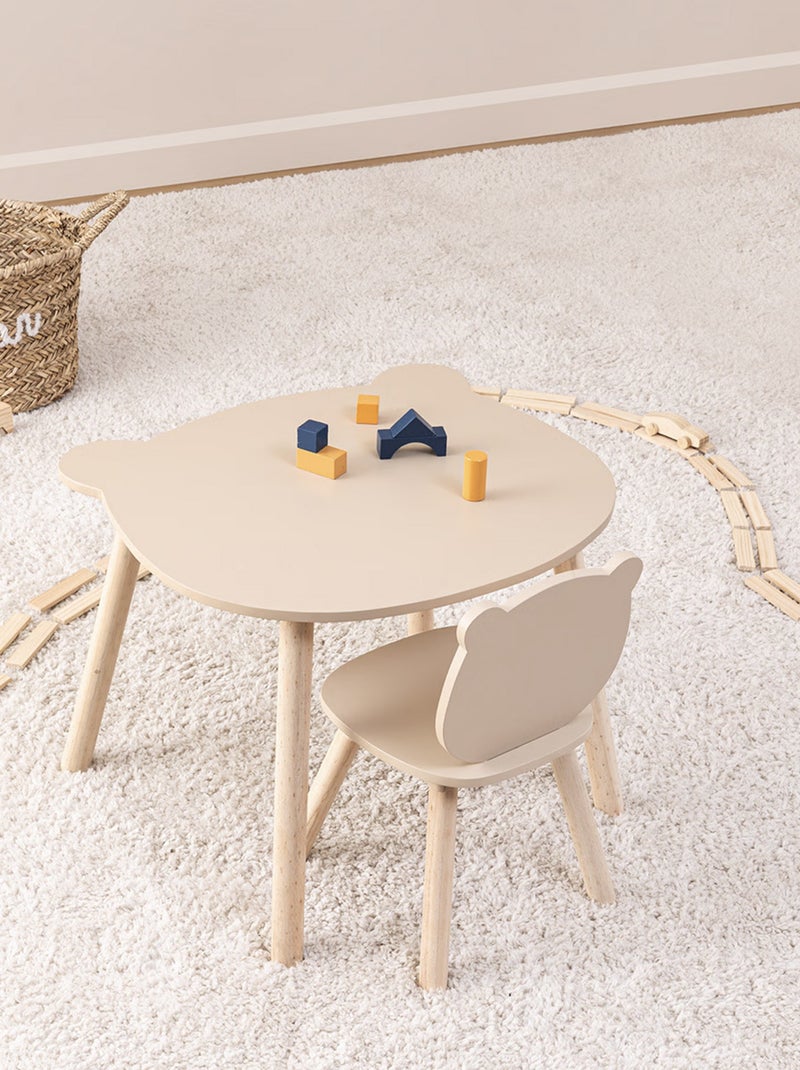Mesa infantil de oso Beige - Kiabi
