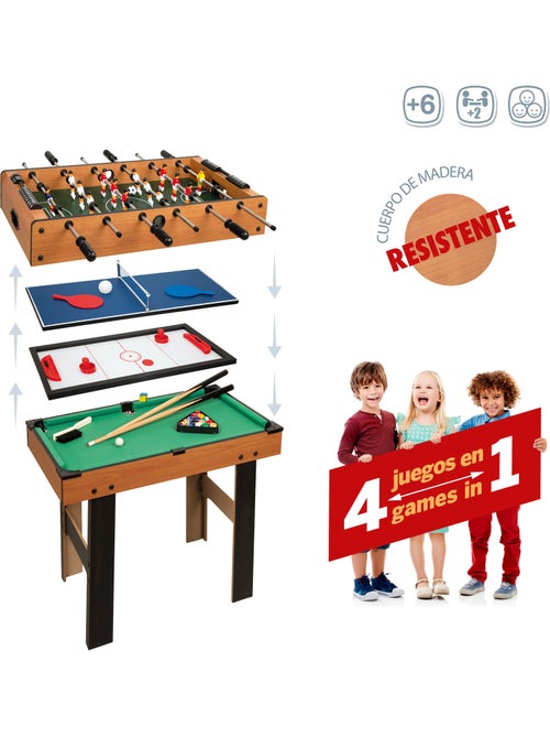Mesa multijuegos 4 en 1 con patas cb games - Kiabi