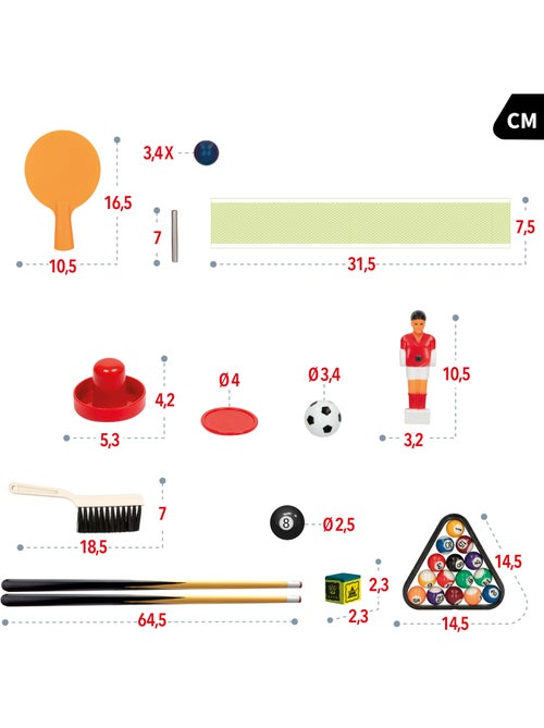 Mesa multijuegos sobremesa 4 en 1 89x42,5x28,5 cm cb games - Kiabi