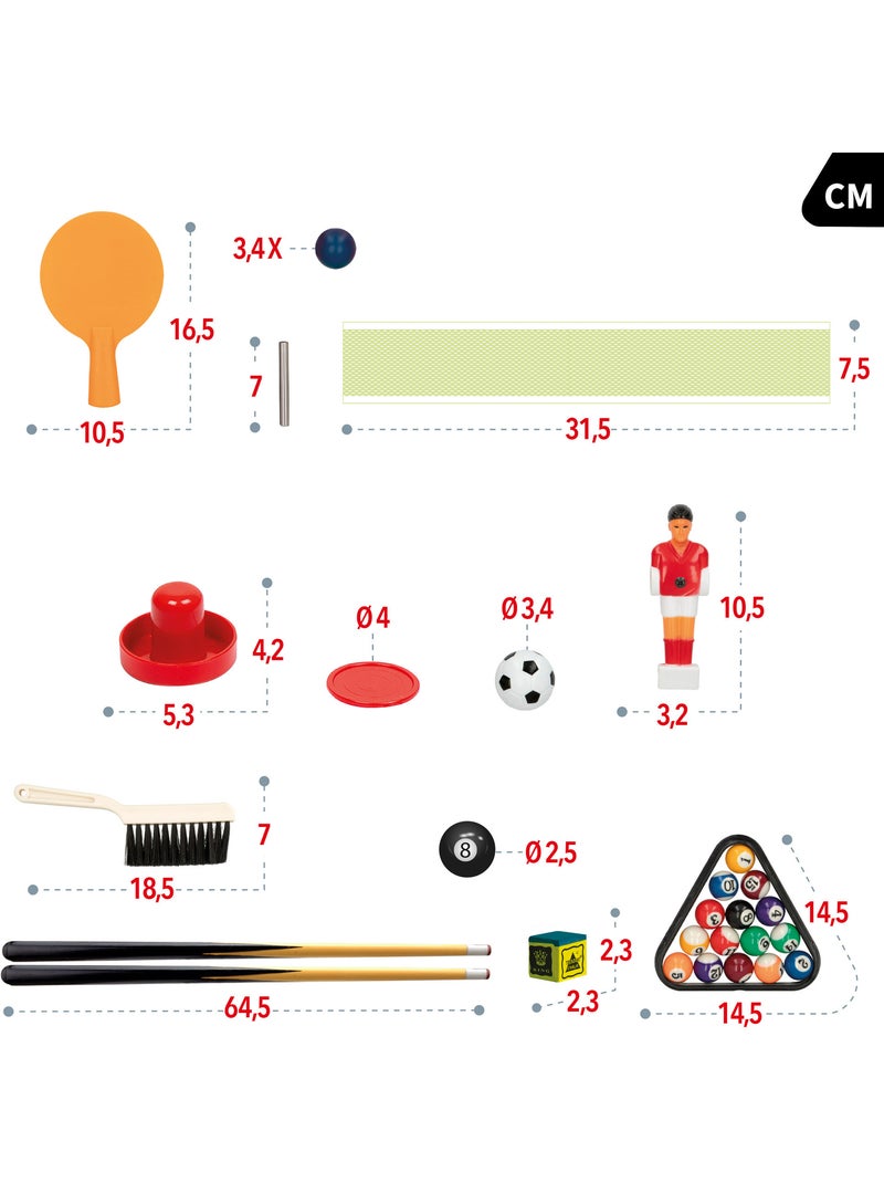 Mesa multijuegos sobremesa 4 en 1 89x42,5x28,5 cm cb games N/D - Kiabi