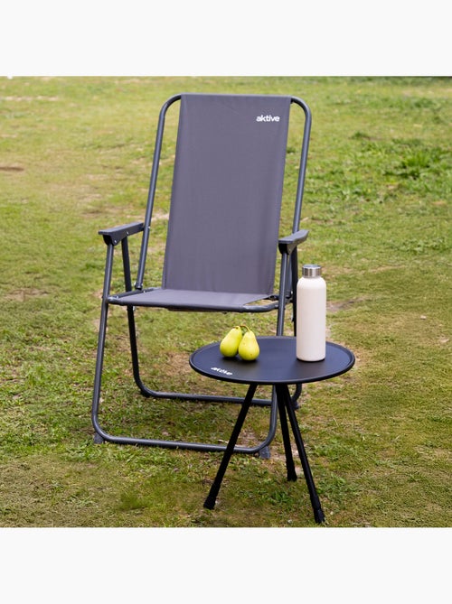 Mesa plegable camping 37x37x55 cm redonda aktive - Kiabi