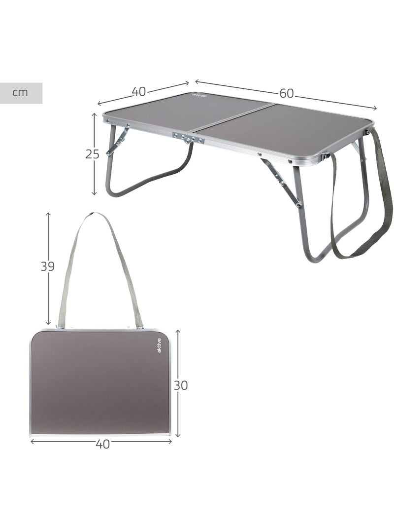 Mesa plegable camping antracita con asas transporte aktive Gris antracita - Kiabi