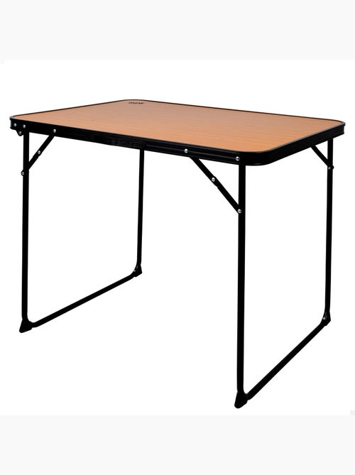 Mesa plegable camping bambú con asa transporte aktive - Kiabi Mesa plegable camping bambú con asa transporte aktive - Kiabi