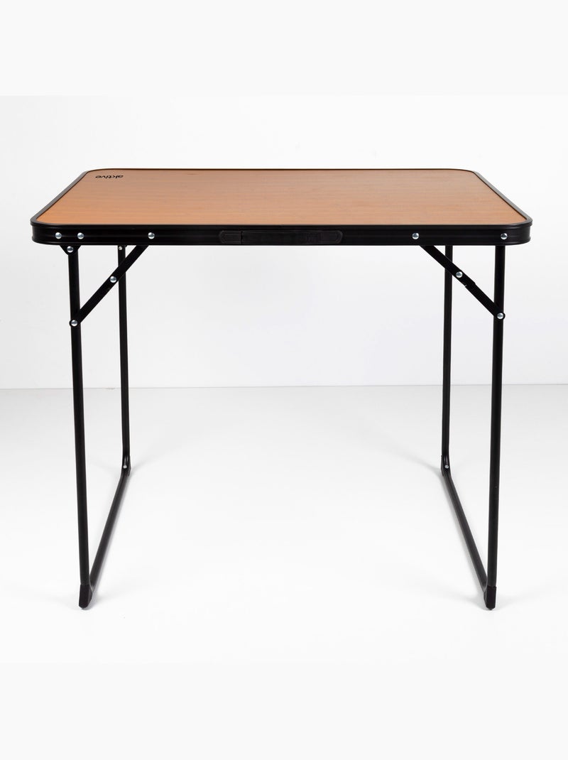 Mesa plegable camping bambú con asa transporte aktive Madera natural - Kiabi