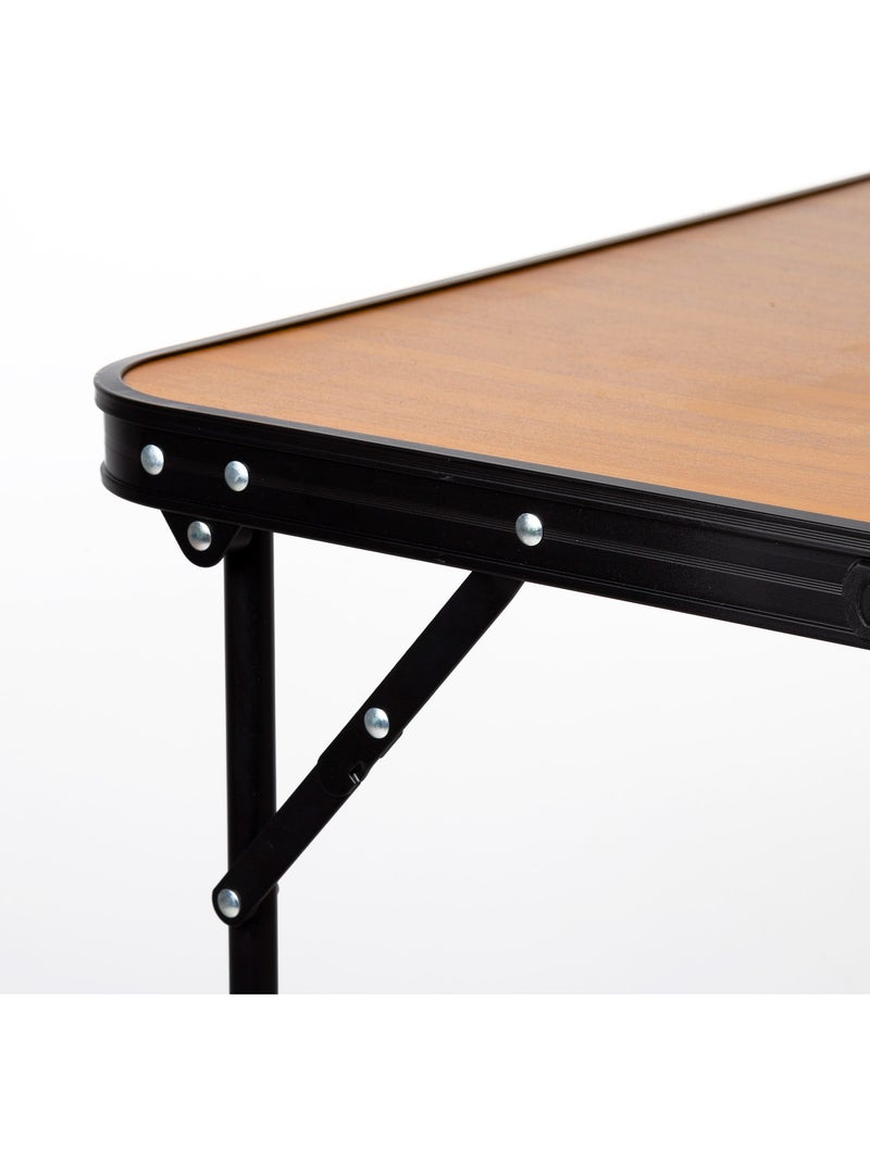 Mesa plegable camping bambú con asa transporte aktive Madera natural - Kiabi