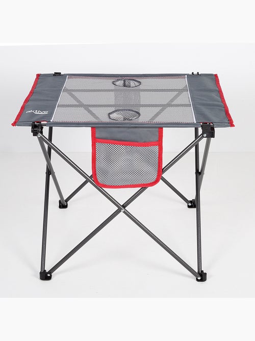 Mesa plegable camping con posavasos y bolsillo aktive - Kiabi Mesa plegable camping con posavasos y bolsillo aktive - Kiabi