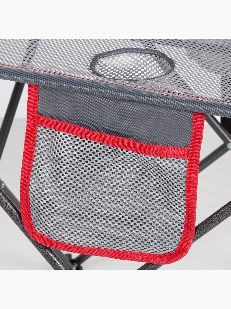Mesa plegable camping con posavasos y bolsillo aktive Gris - Kiabi
