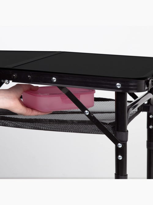 Mesa plegable camping maletín pequeña, ajustable en altura y antideslizante con red aktive - Kiabi Mesa plegable camping maletín pequeña, ajustable en altura y antideslizante con red aktive - Kiabi