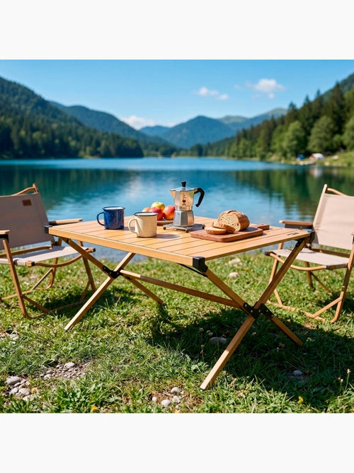 Mesa plegable glamping aktive - Kiabi Mesa plegable glamping aktive - Kiabi