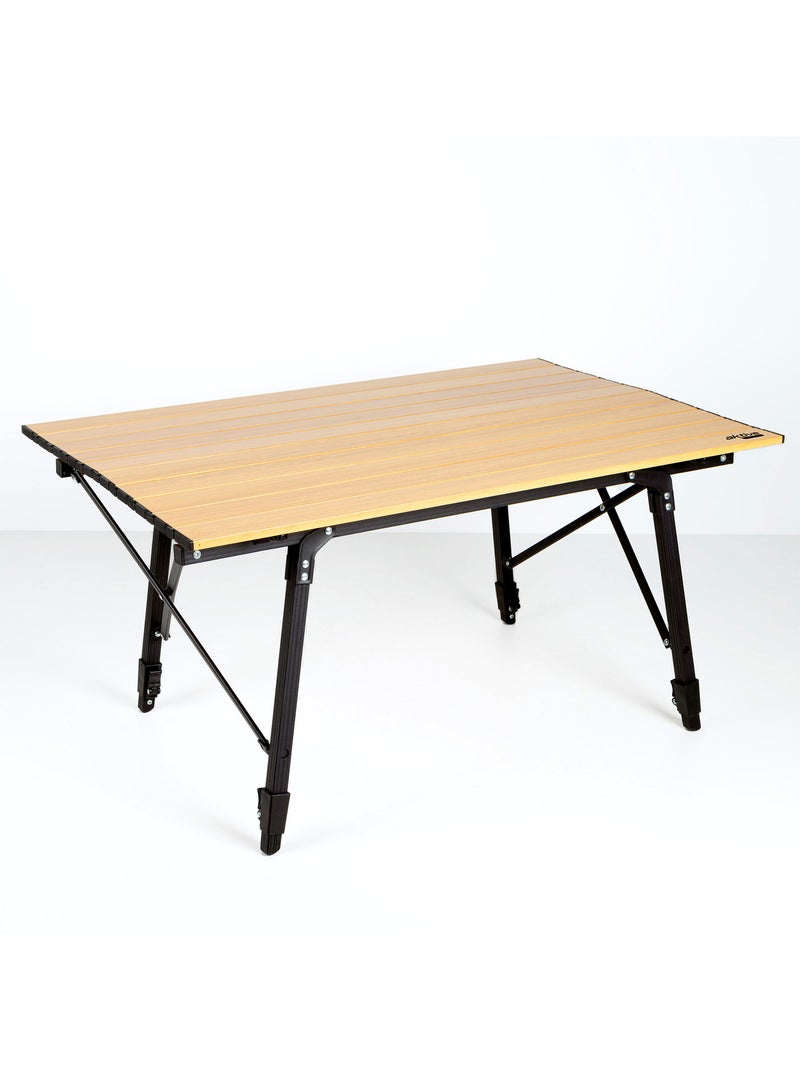 Mesa plegable glamping altura ajustable aktive Madera natural - Kiabi