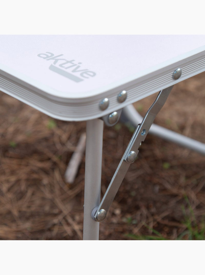 Mesa plegable pequeña camping antivuelco y ultraligera Aktive Blanco - Kiabi