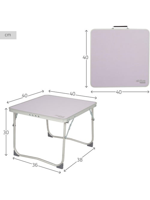 Mesa plegable pequeña camping antivuelco y ultraligera Aktive - Kiabi Mesa plegable pequeña camping antivuelco y ultraligera Aktive - Kiabi