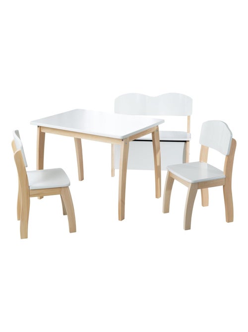 Mesa rectangular en madera maciza para niños de 2 a 10 años 'Roba' - Kiabi