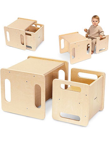 Mesa y silla montessori 6 en 1 para niños desde 3 años