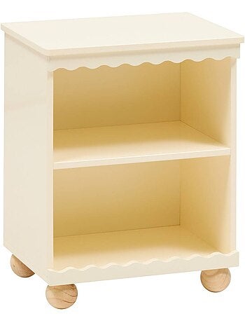 Mesilla de noche infantil bouli 2 niveles beige 40x30x50,5 cm