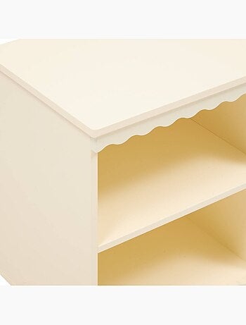Mesilla de noche infantil bouli 2 niveles beige 40x30x50,5 cm