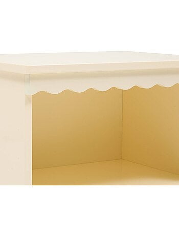 Mesilla de noche infantil bouli 2 niveles beige 40x30x50,5 cm