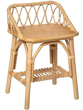 Mesilla de noche infantil de ratán h56cm