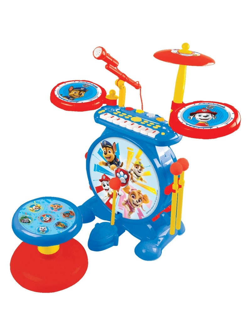 Mi Banda de Rock Paw Patrol Juego completo de batería electrónica luminosa con asiento Azul - Kiabi