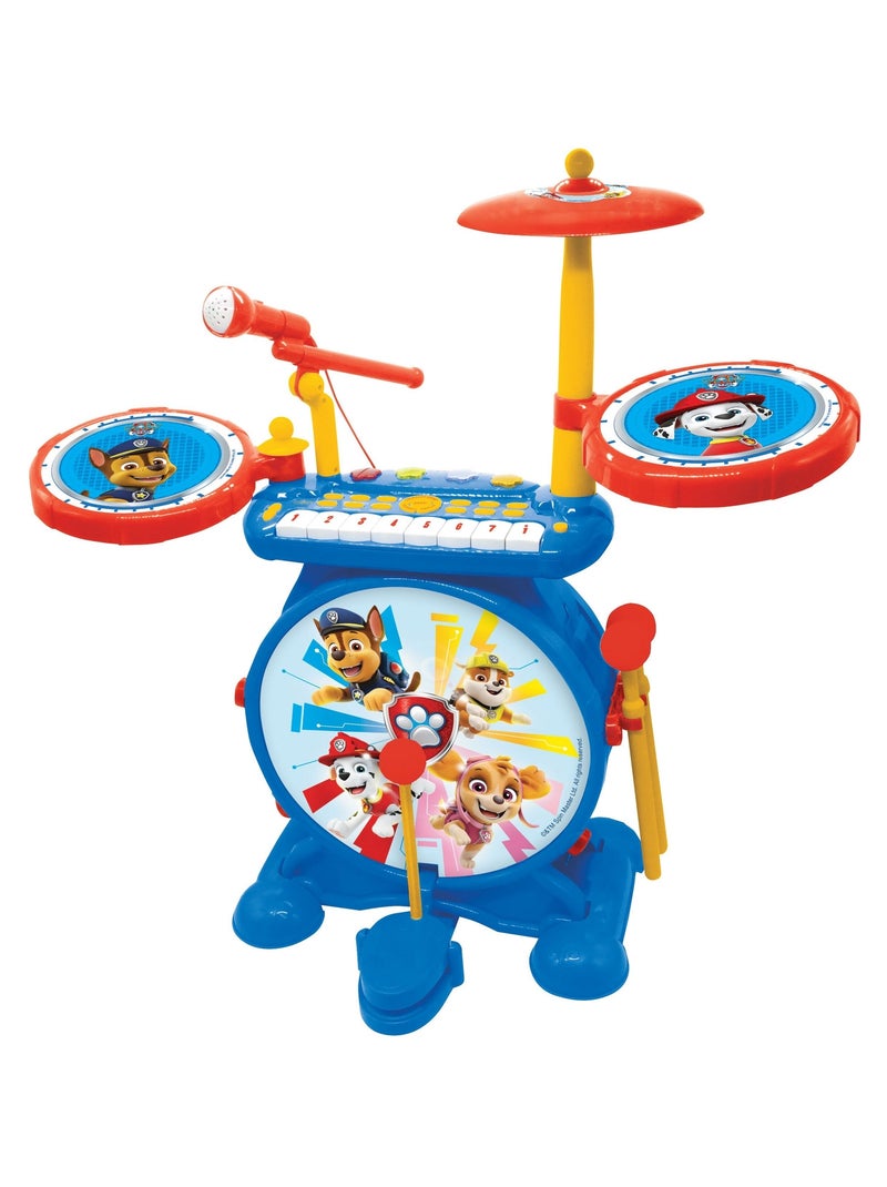 Mi Banda de Rock Paw Patrol Juego completo de batería electrónica luminosa con asiento Azul - Kiabi