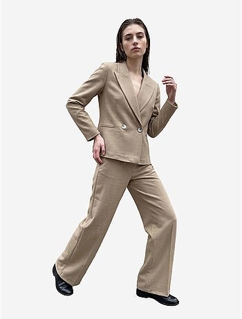 Mi moda blazer con cuello chal y botones my fashion