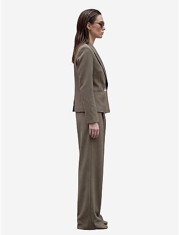 Mi moda blazer con cuello chal y botones my fashion