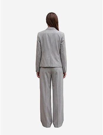 Mi moda blazer con cuello chal y botones my fashion