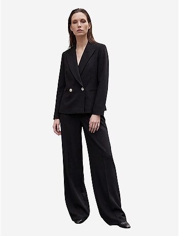 Mi moda blazer con cuello chal y botones my fashion