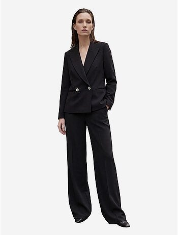 Mi moda blazer con cuello chal y botones my fashion