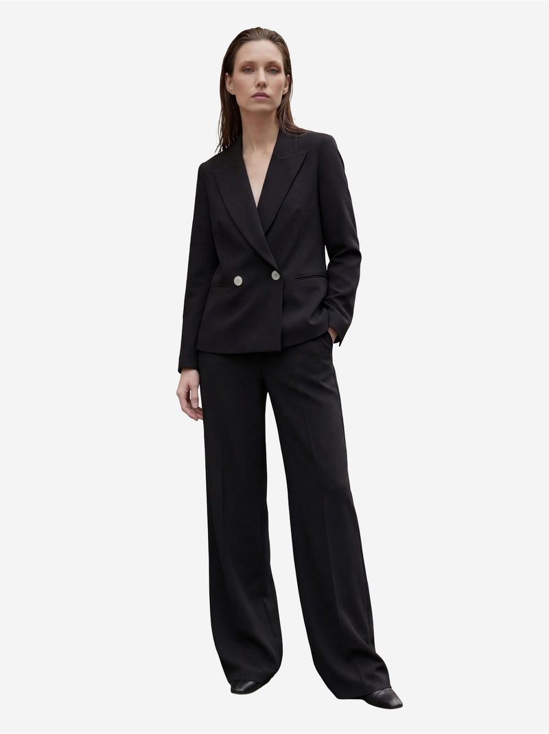 Mi moda blazer con cuello chal y botones my fashion Negro - Kiabi