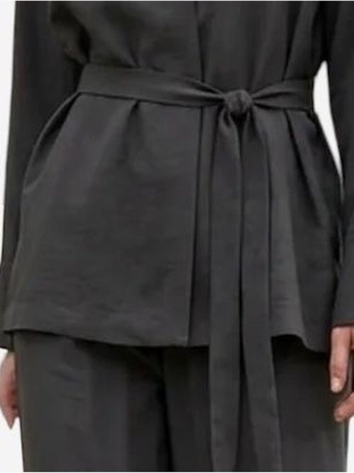 Mi moda conjunto de dos piezas con cuello en v y manga larga con cinturón my fashion - Kiabi