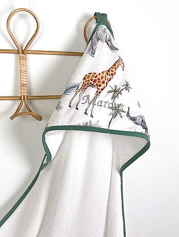 Mi primera capa de baño de algodón y bambú, safari - SEVIRA KIDS