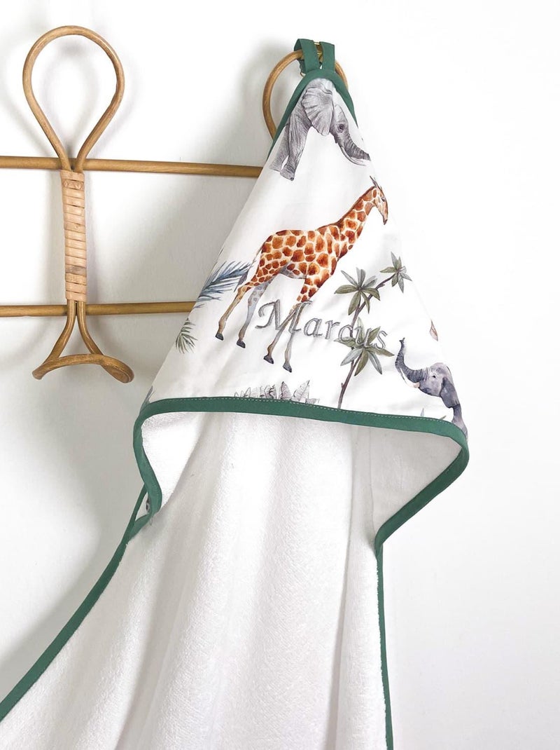 Mi primera capa de baño de algodón y bambú, safari | SEVIRA KIDS Blanco - Kiabi