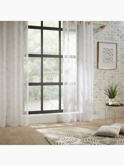 Mia blanco transparente 140x240cm - Kiabi Mia blanco transparente 140x240cm - Kiabi