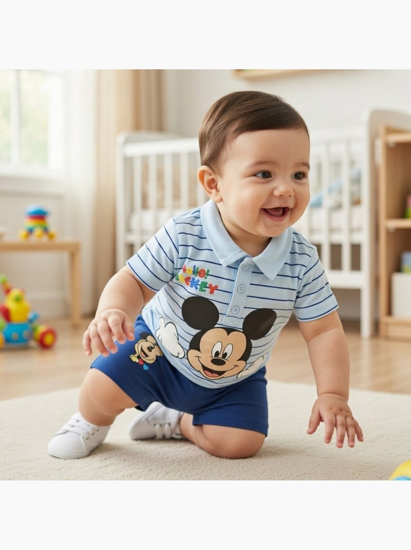 Mickey - Conjunto bebé niño Azul - Kiabi