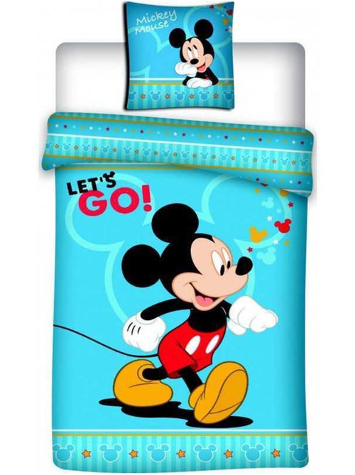 Mickey Disney - Juego de sábanas infantil Disney - Funda nórdica 140 x 200 cm - Kiabi Mickey Disney - Juego de sábanas infantil Disney - Funda nórdica 140 x 200 cm - Kiabi