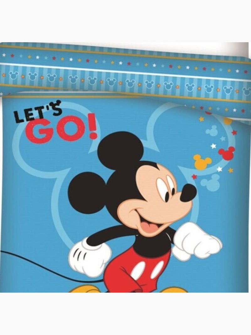 Mickey Disney - Juego de sábanas infantil Disney - Funda nórdica 140 x 200 cm Multicolor - Kiabi